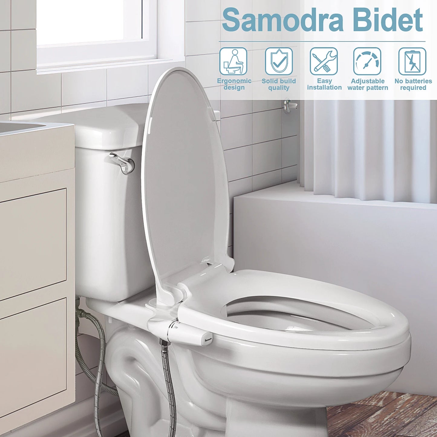 Ultra-Slim Bidet Attachment