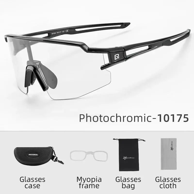 ROCKBROS Photochromic Cycling Sports Glasses