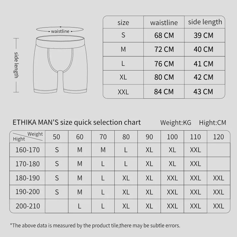 6Pcs Men’s Fashion Print Boxer Briefs