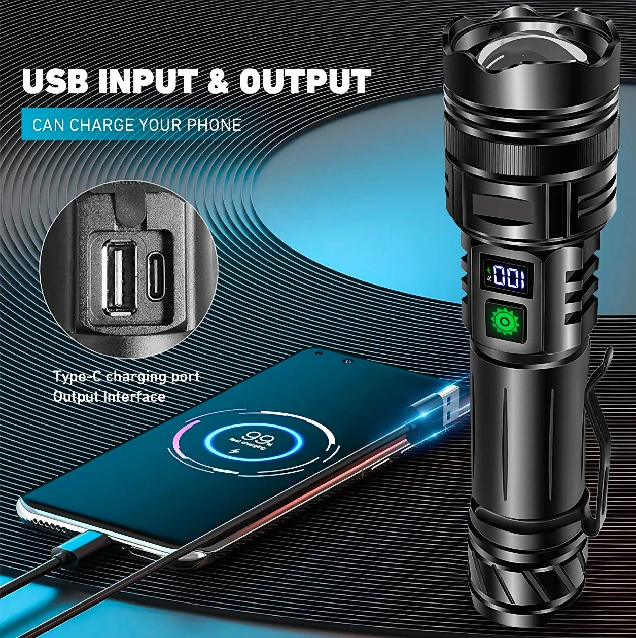 Rechargeable LED Flashlight