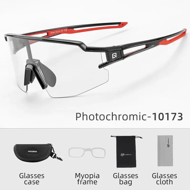 ROCKBROS Photochromic Cycling Sports Glasses