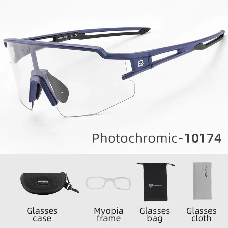 ROCKBROS Photochromic Cycling Sports Glasses