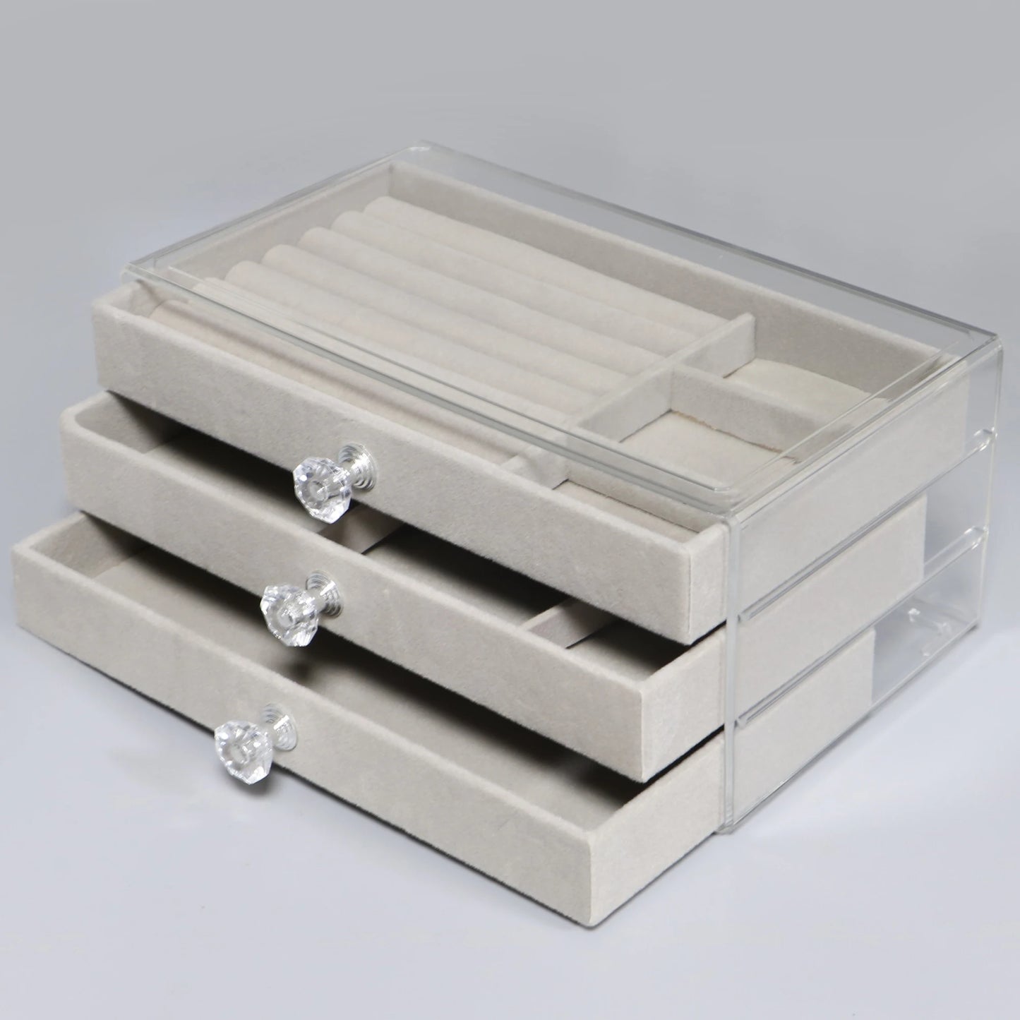 High-Capacity Three-Layer Jewelry Storage Box