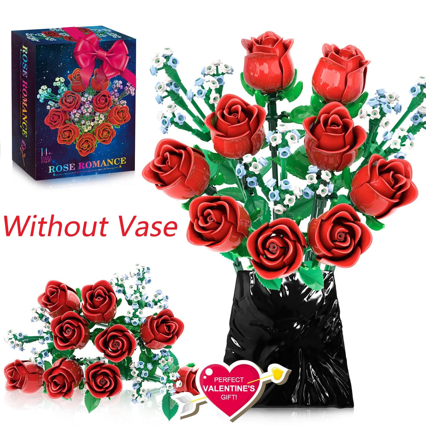 Sunflower Blocks Flower Bouquet Set