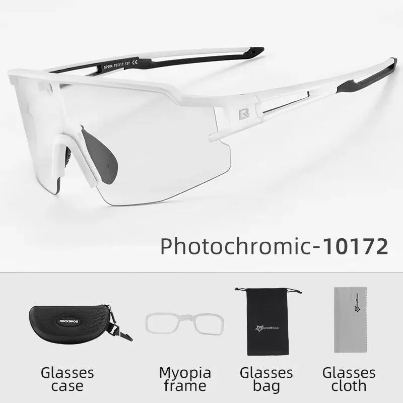 ROCKBROS Photochromic Cycling Sports Glasses