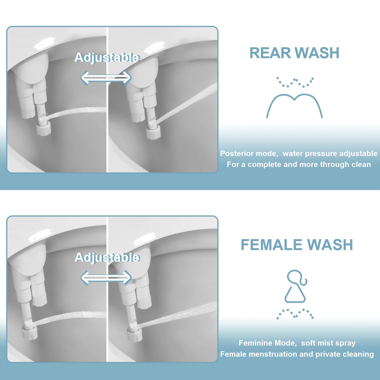 Ultra-Slim Bidet Attachment
