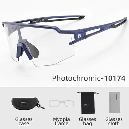 ROCKBROS Photochromic Cycling Sports Glasses